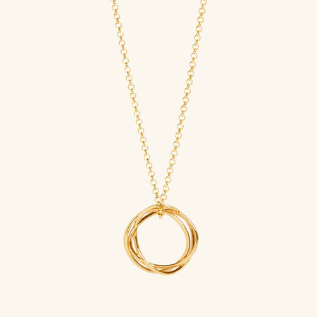 Karma Circle Necklace Gold